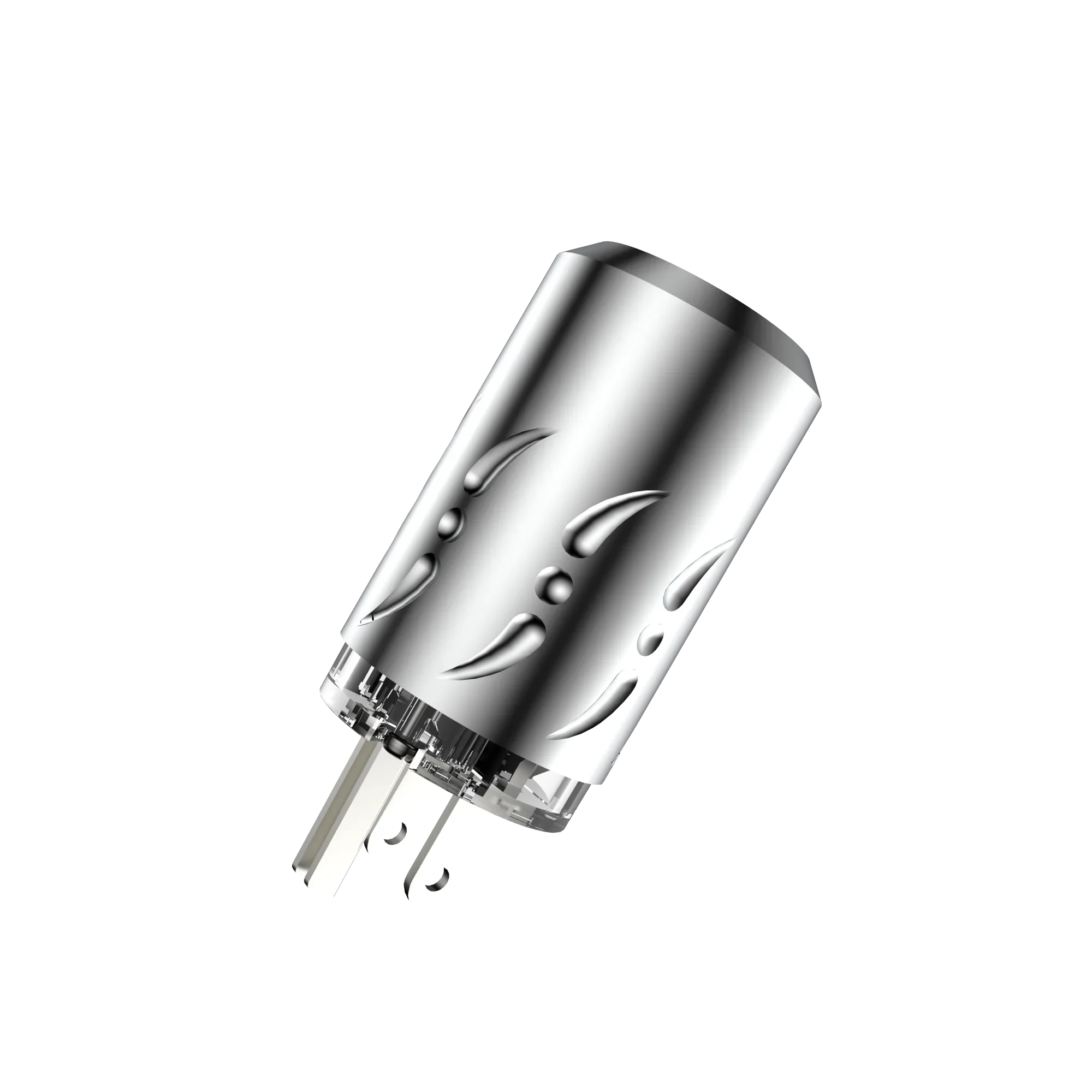 Viborg VM512S+VF512S IEC Plug Audio Power Connector Pure Copper Silver Plated US Power Plug for Enhanced Sound Quality