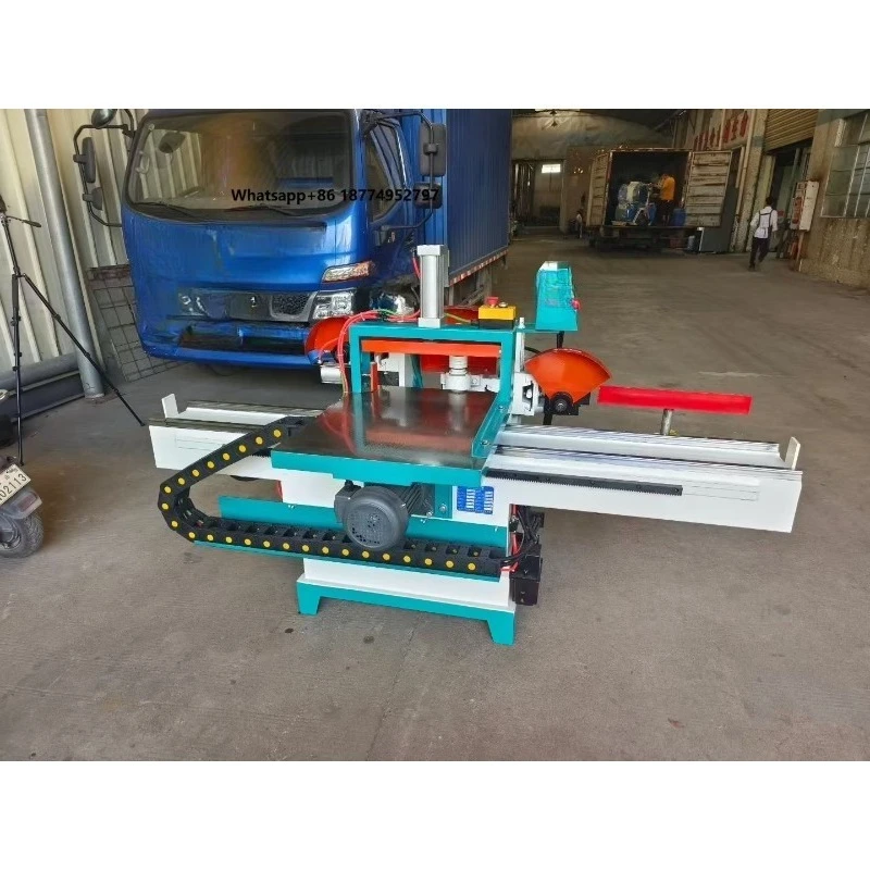 Precision Motorized Five Disc Saw Tenoning Machine Wood Tenon Mortising Machine Semi-Automatic 6000 RPM