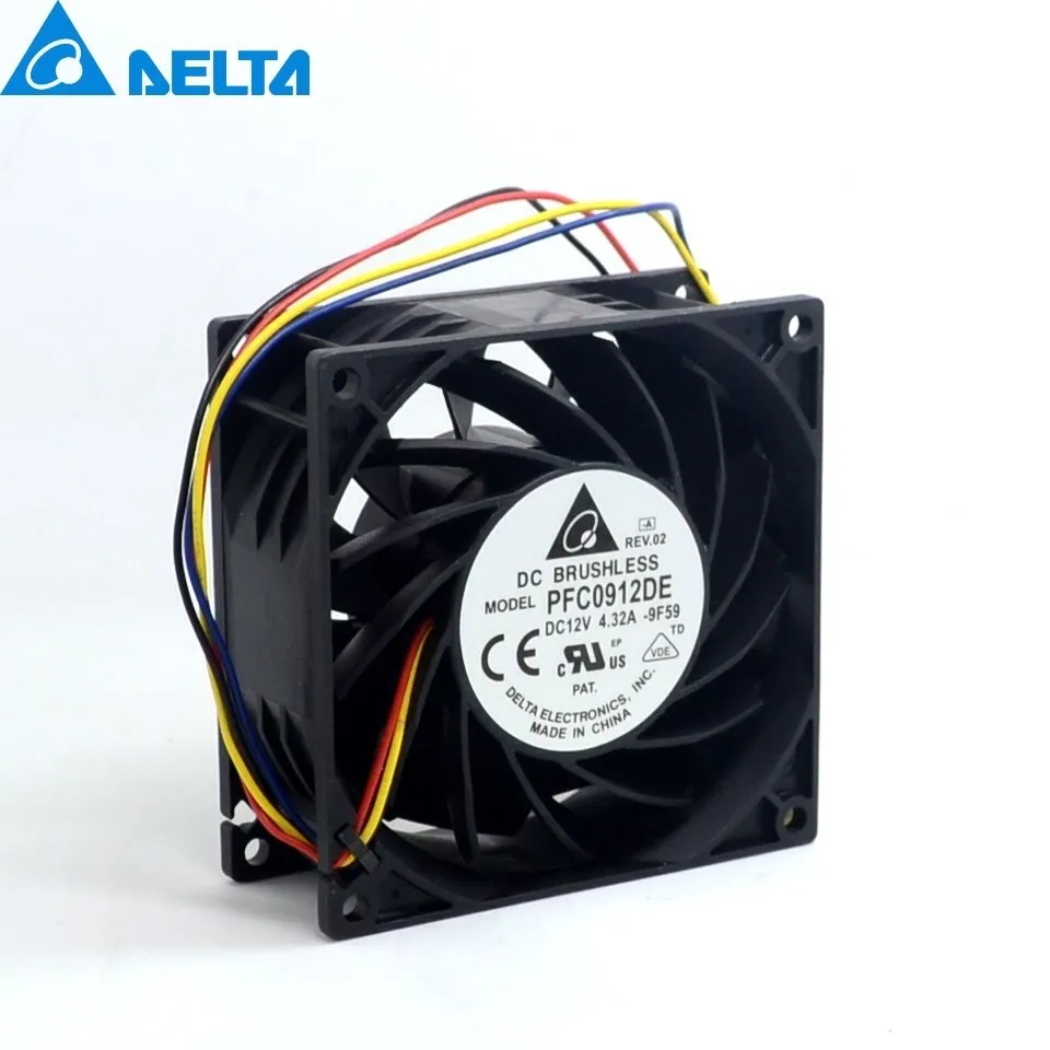 PFC0912DE 9038 12V 4.32A 9CM 90mm cooling fan for Delta 90*90*38mm