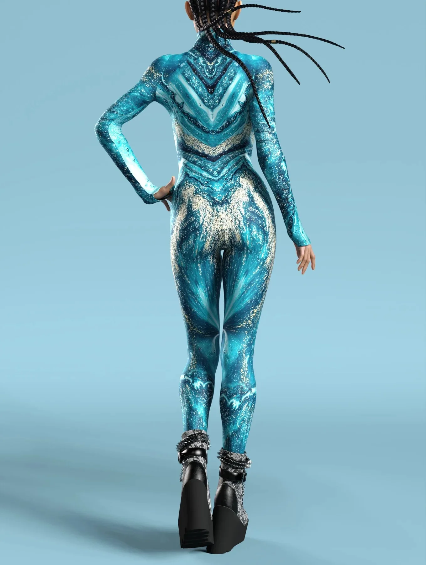 Damen Herren Muskel-Mensch Wüste Dazzle in Sieben Farben 3D-Druck Verkleidungs-Jumpsuit Halloween-Party Cosplay-Kostüme Outfit – Detail 34
