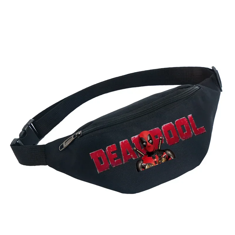 Deadpool & Wolverine Waist Bag Oxford Waterproof Waist Packet Mobile Phone Package Multifunctional Cycling Shoulder Bags Gift