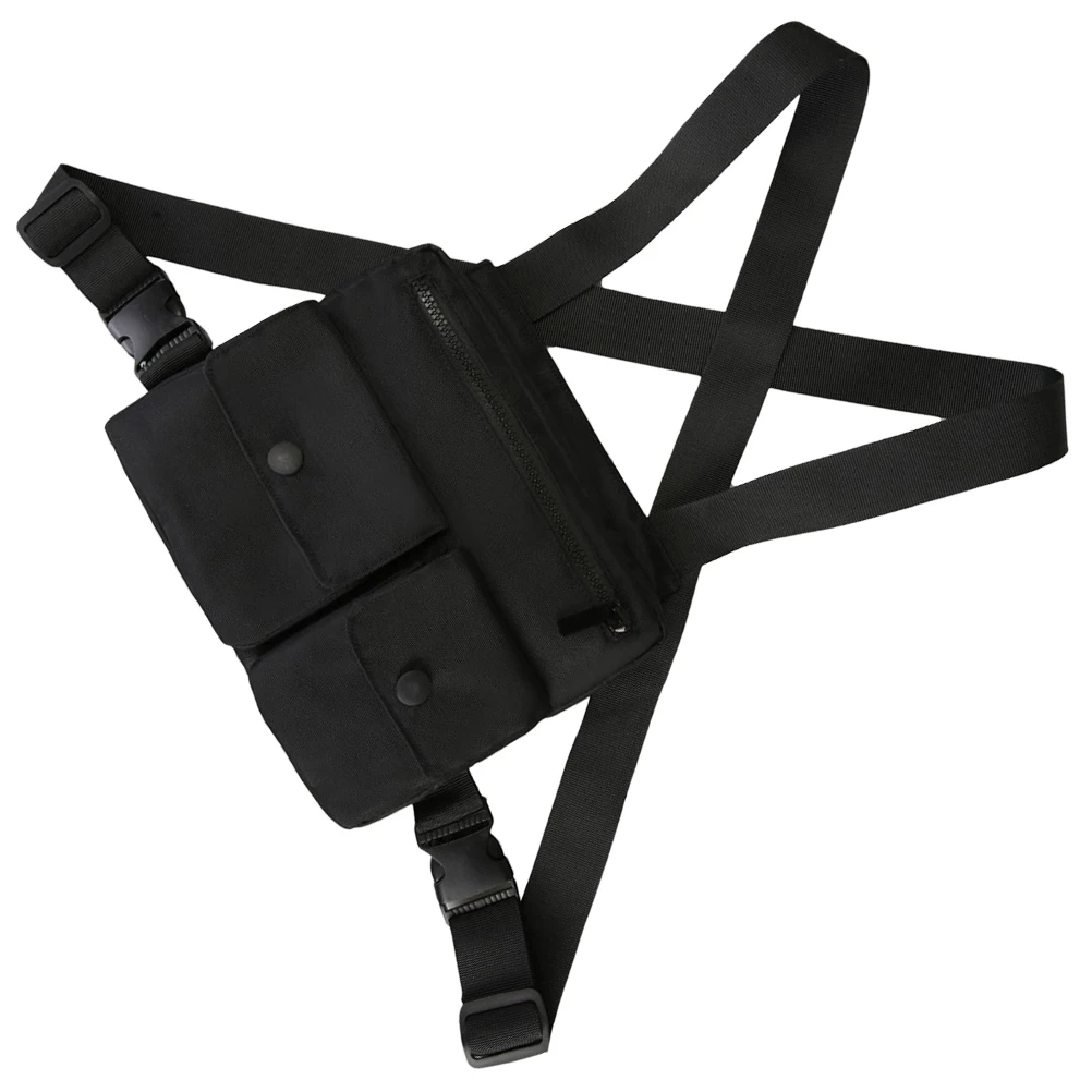 

Durable Chest Fashionable Vest for Hiking Camping Travel Multi-Functional Wear-Resistant Sling Pack Street