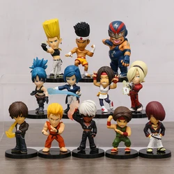 KOF Leona Heidern Yuri K Raiden Kyo Ash Elisabeth Joe Higashi Benimaru Nikaido Sie Kensou PVC Figures Toys Set