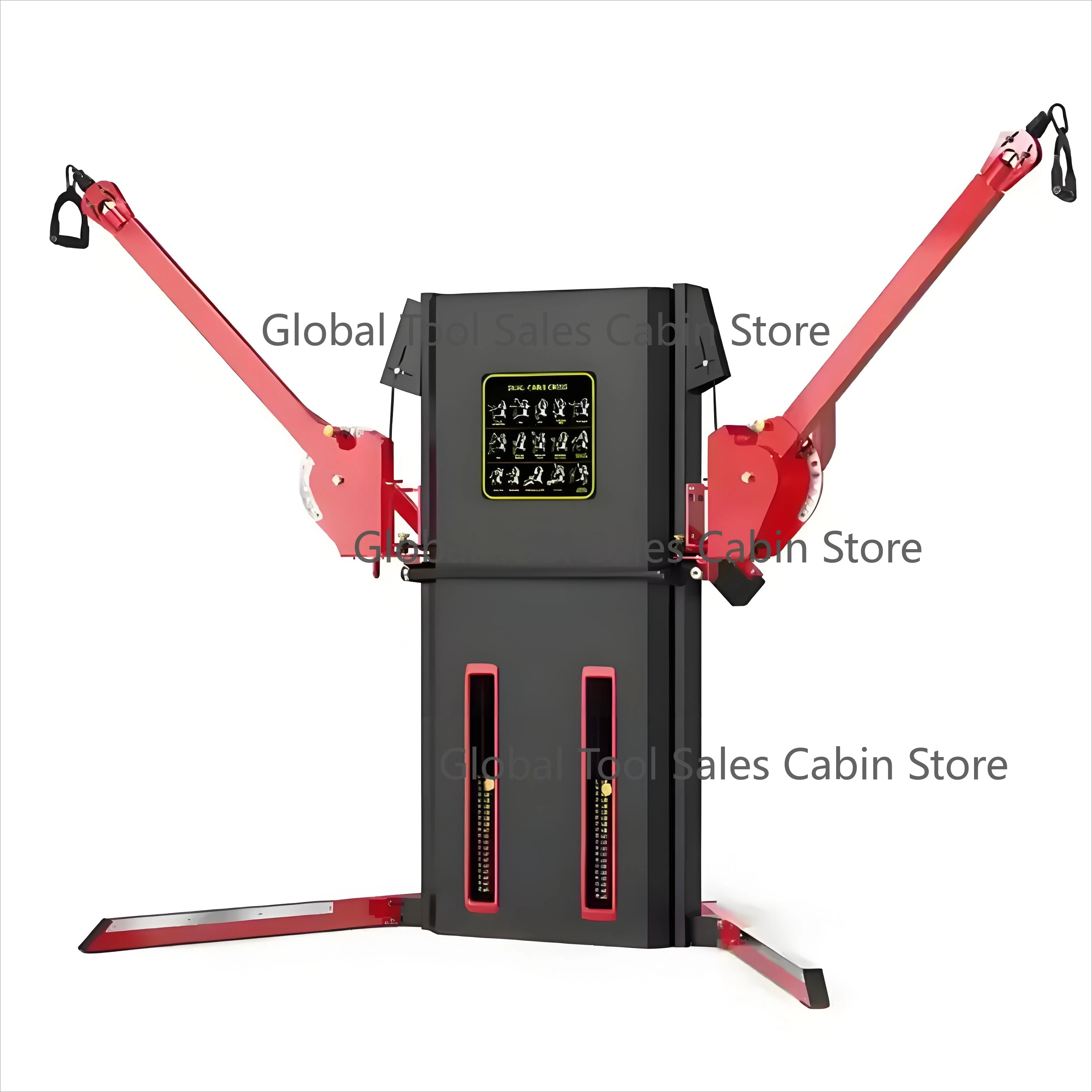 Commercial Gym Fitness Equipment Cable Dual Arm Shoulder Press Chest Strength Dual Cross Cable Machine