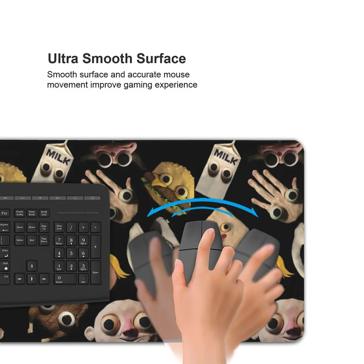 Jack Stauber Mix Large Mouse Pad Computer Keyboard Mouse Mat Gaming PC Laptop Desk Mat Office Accessories Table Mats