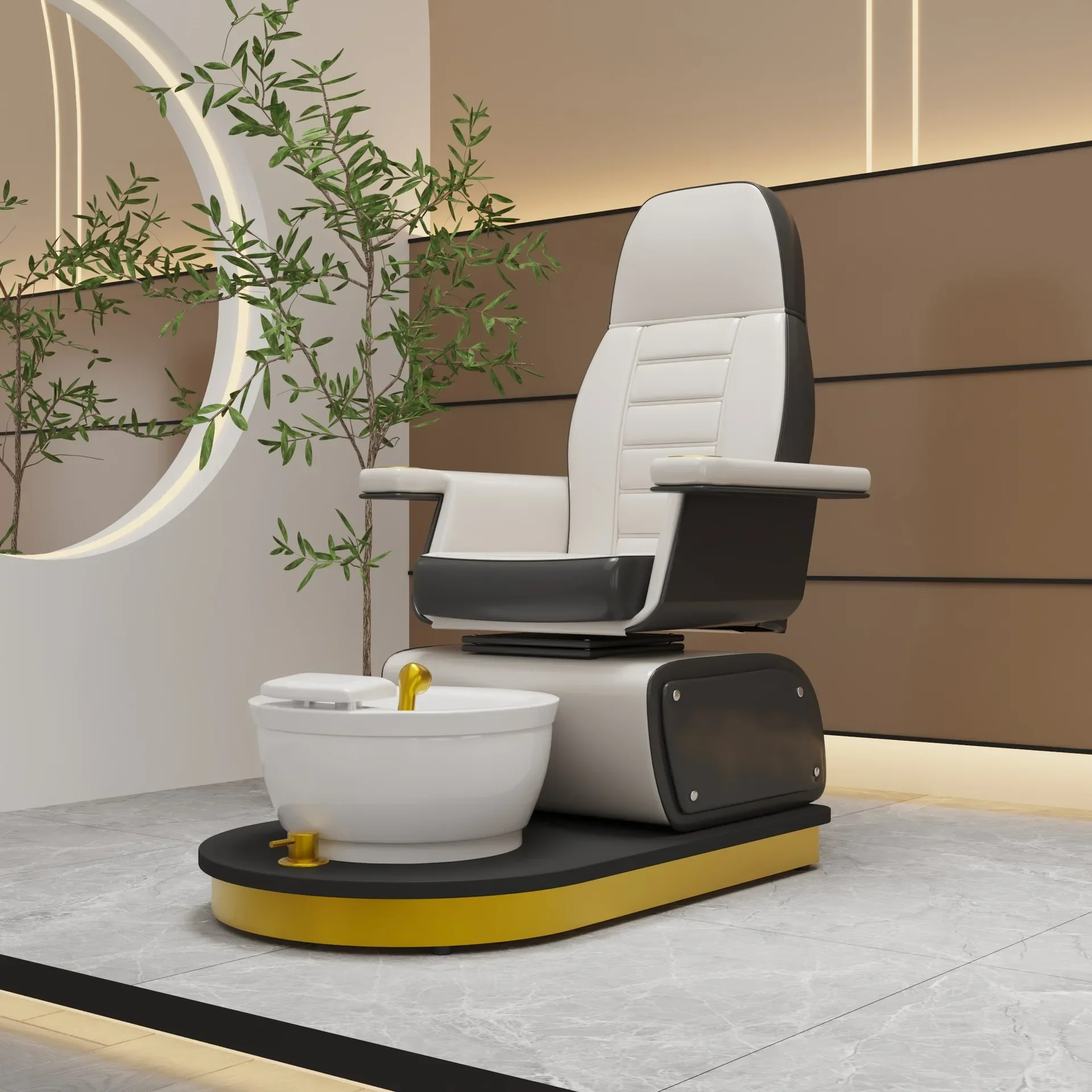 Salon shop manicure sofa foot massage chair can lie down eyelash manicure foot chair sofa can be rotated
