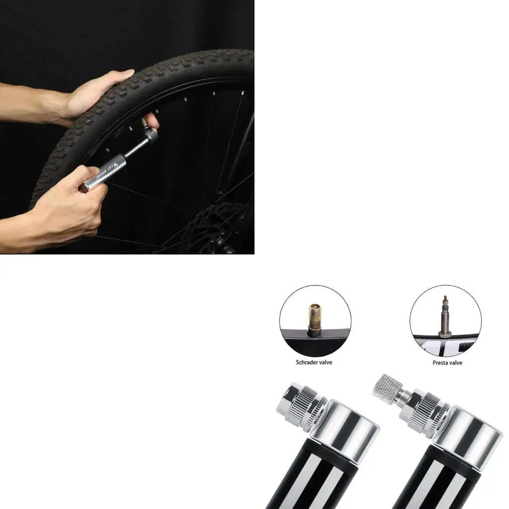 

652F Mini Hand Inflator Portable American-French Mouth Universal Trachea Inflators Bike Accessories Durable