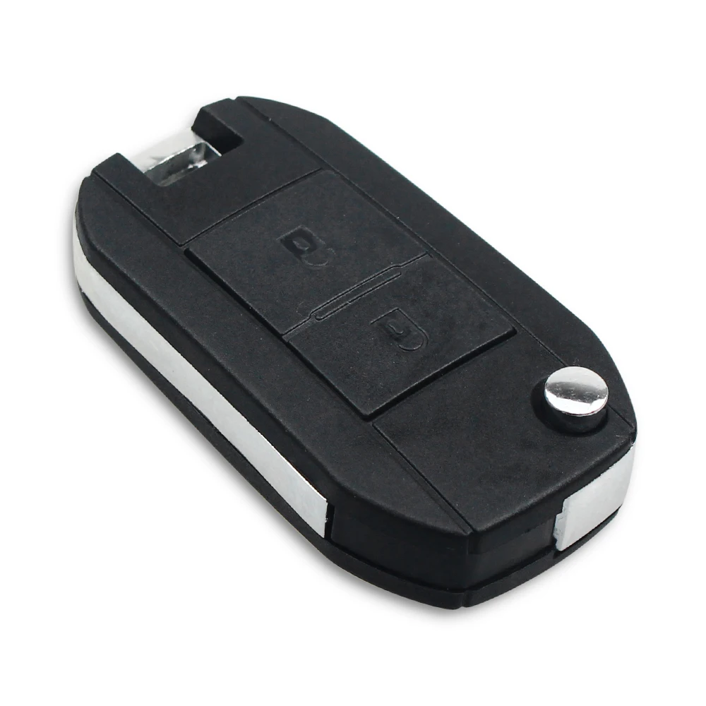 KEYYOU 2 Button Modified Flip Remote Car key Shell for Citroen C1 C2 C3 C4 Picasso Xsara Peugeot 206 306 307 107 207 407 Partner