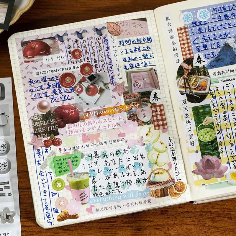 

20 Sheets/pack Ins Japanese Style Sticker Book Scrapbooking Modern City Life Cool Journal Diary Album Ledger Decoration Collages