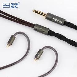 NICEHCK S77 HiFi IEM Cable High-end 7N with nylon sleeves Earphone Upgrade Wire 0.78mm 2Pin for NX8 Rockies V16 Quartet 4U