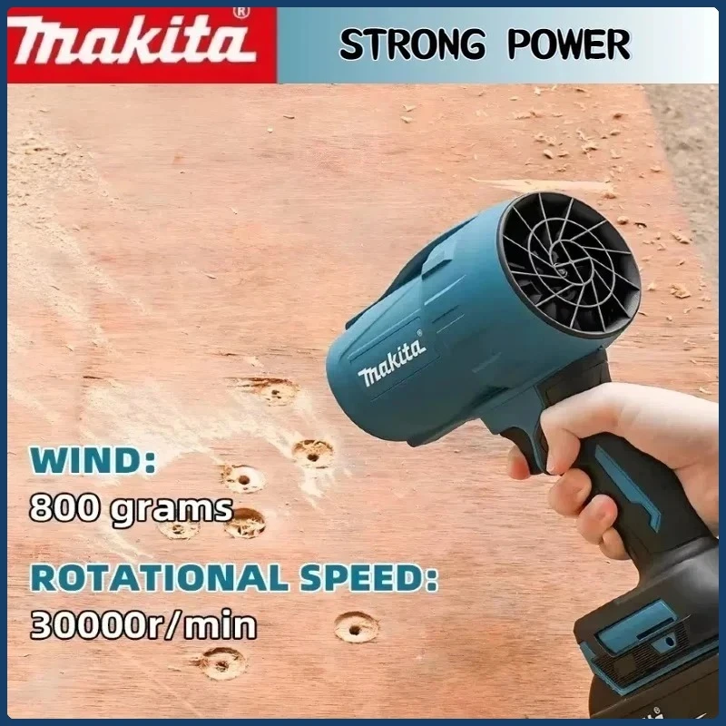 마키타 30000RPM 강력 블로워 터보 제트 팬 전기 에어 더스터 풍속 터보 충전식 라이트 포함 차량 청소 도구