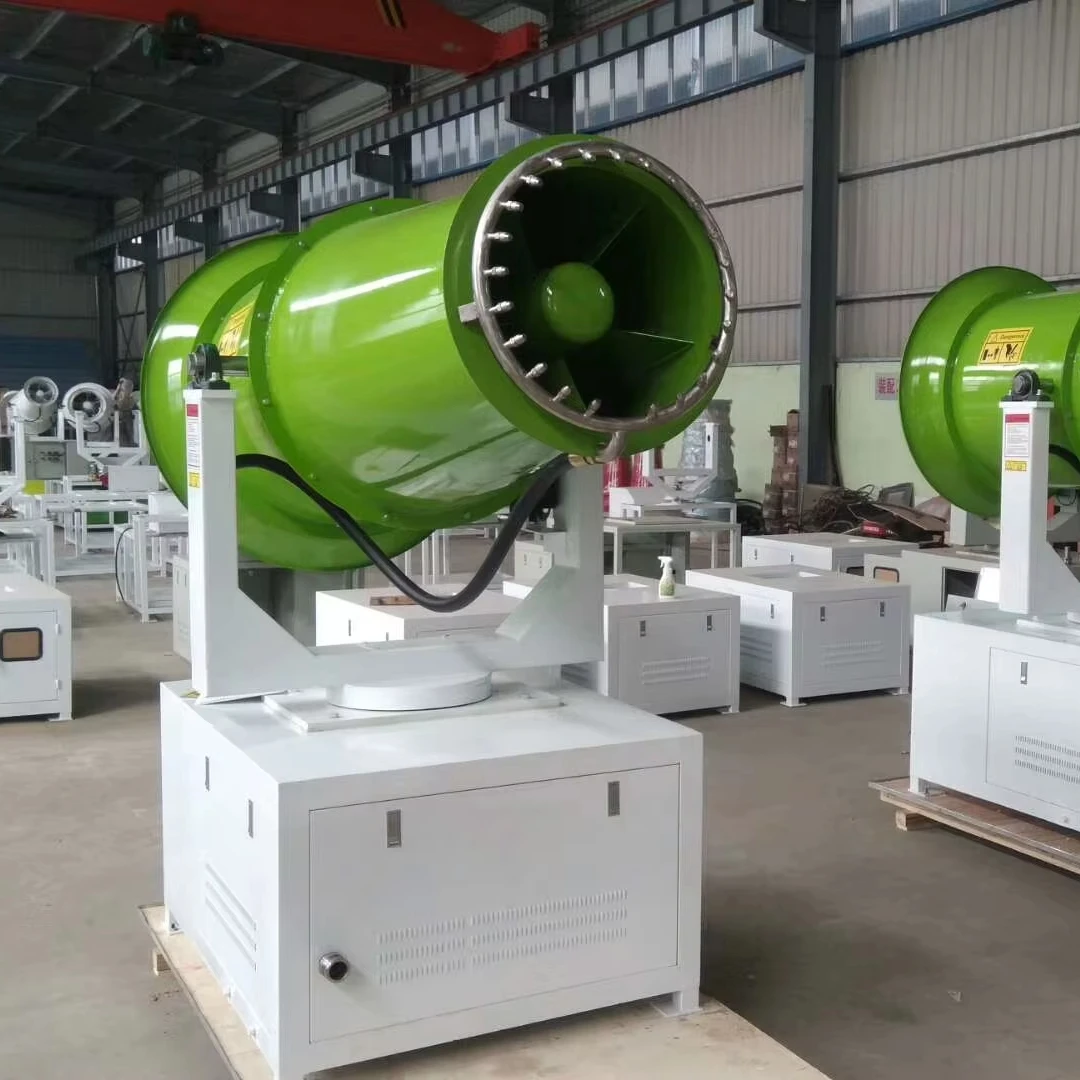 Remote Control Wheeled Fog Cannon Dust Suppression Machine For Industrial Construction Mining Demolition Works Site Areas