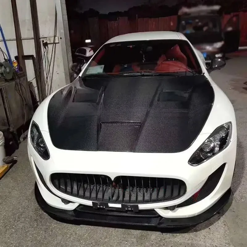 FRP Carbon Car Body Kit Front Rear Bumper Diffuser Spoiler Side Skirts Side Fenders Engine Bonnet Hood For Universal Vehicle Ext