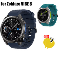 For Zeblaze VIBE 8 Smart watch Strap Silicone Band women men Soft Sports Wristband Bracelet Screen Protector Film