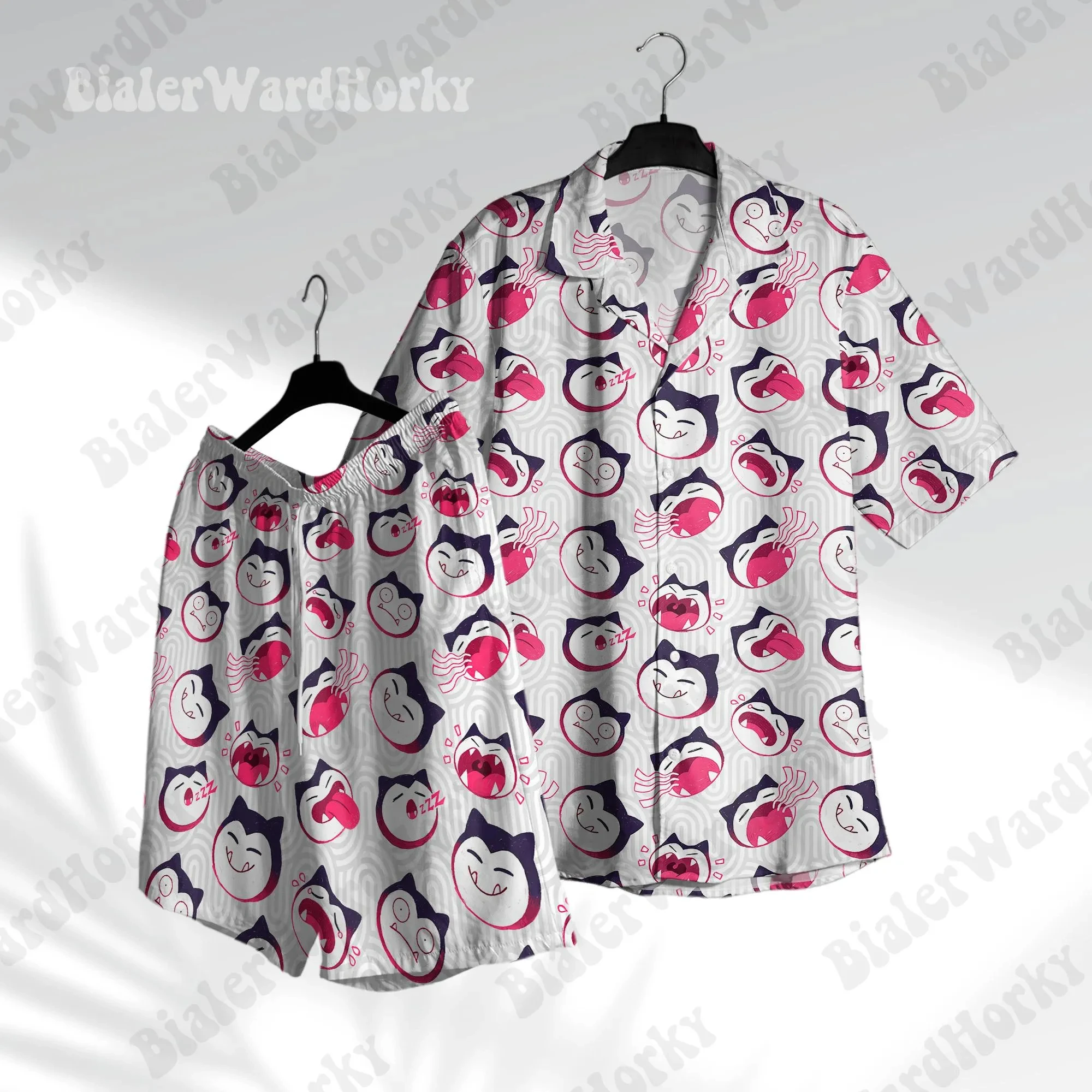 T-shirt à motif Snorlax Chubby Face, chemise hawaïenne, dessin animé Pokémon, T-shirt de sport d'été pour hommes, vêtements pour enfants, Y2k, pour femmes ﻿