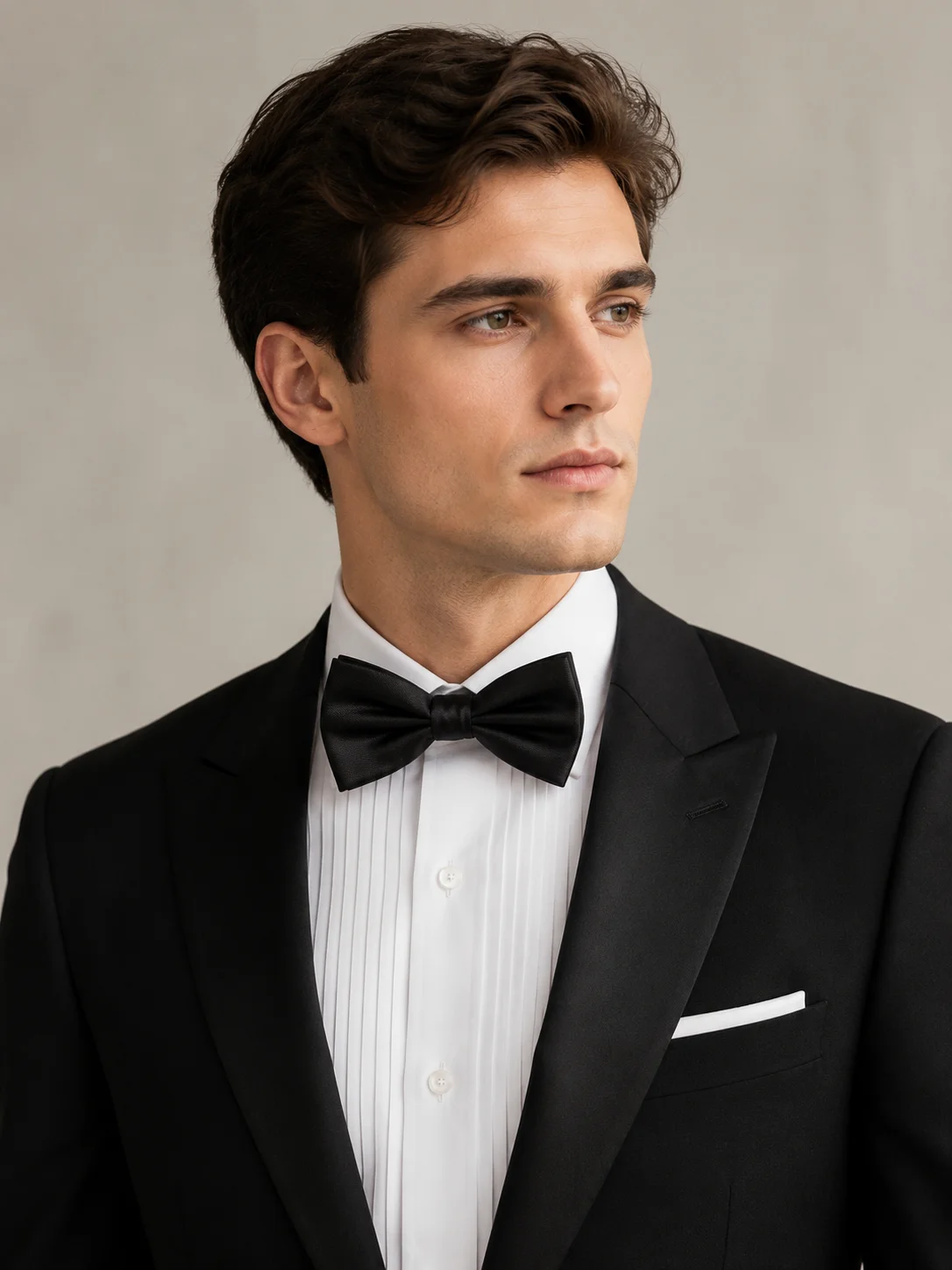 Einfarbige Satin-Fliege ohne Binden in Schwarz, Rot und verschiedenen Farben für Herren, Trauzeugen, Hochzeitskleidung, Geschäftsevents, Bühnendarstellungen, Studentenaufführungen und als Anzug-Accessoire – Detail 4