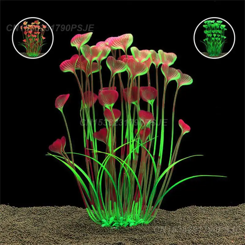 Simulated Aquatic Plants Create Natural Underwater Scenes Rich And Colorful Lifelike Undersea Ornaments Decorative Water Grass