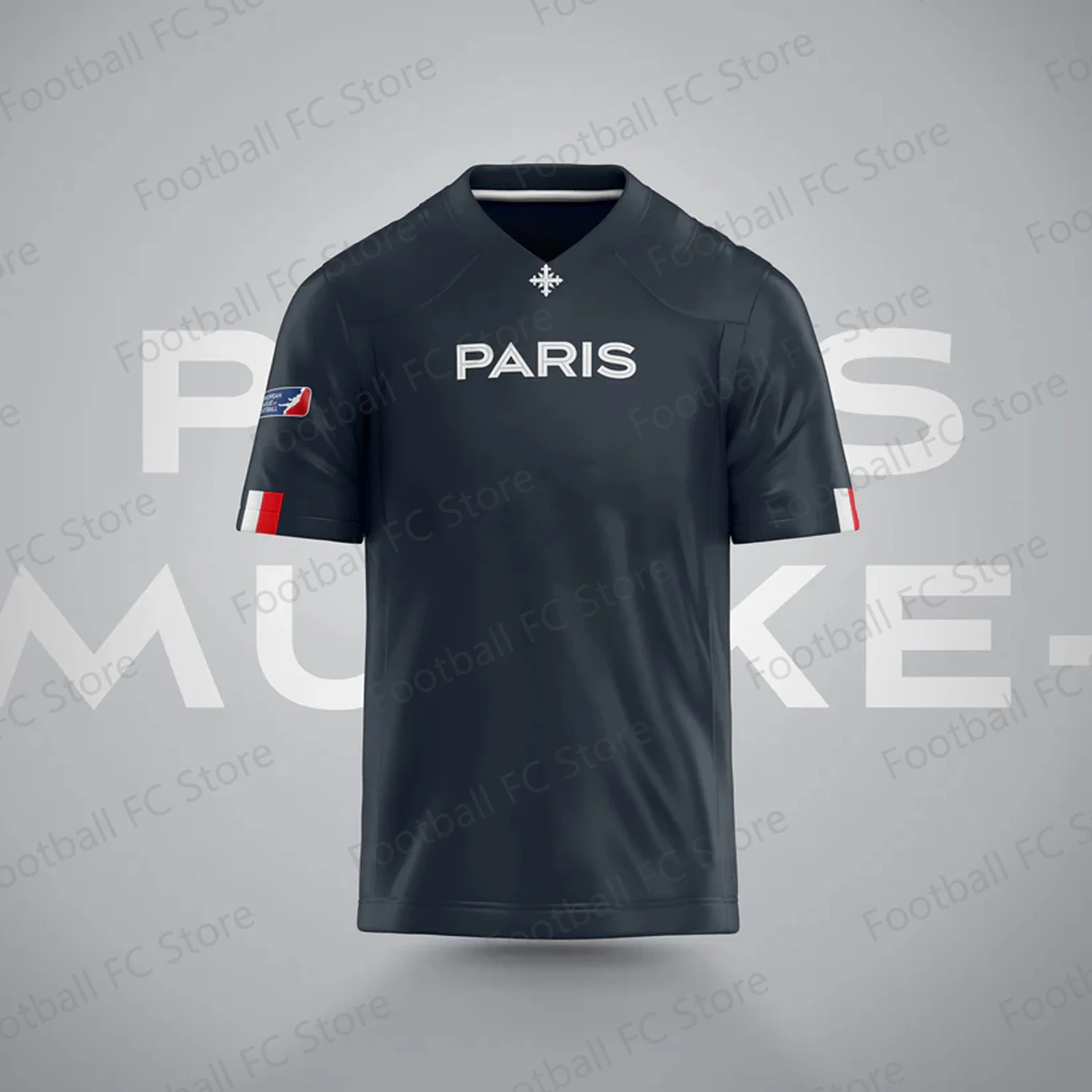 2024 New Arriavl Summer Rugly Jersey Paris Musketeers Authentic Game Jersey Oversized Short Sleeve Tops