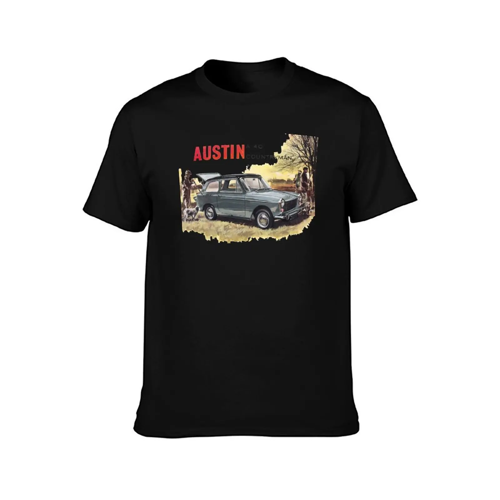 AUSTIN A40 - ADVERT T-Shirt Summer Casual Cotton Tee Oversized Streetwear Tops Vintage Graphic Print Loose Fit Short Sleeve