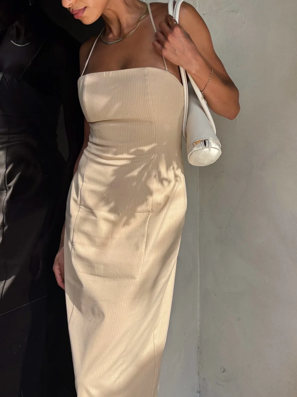 Verão chique feminino sem mangas rendas vestido casual em linha reta nova moda férias vestidos design cruzado