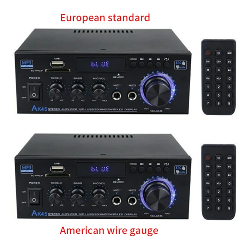 Hifi Digital Amplifier Bluetooth Amplifier 2.0 Bluetooth Surround Sound AMP Speaker For Home Car