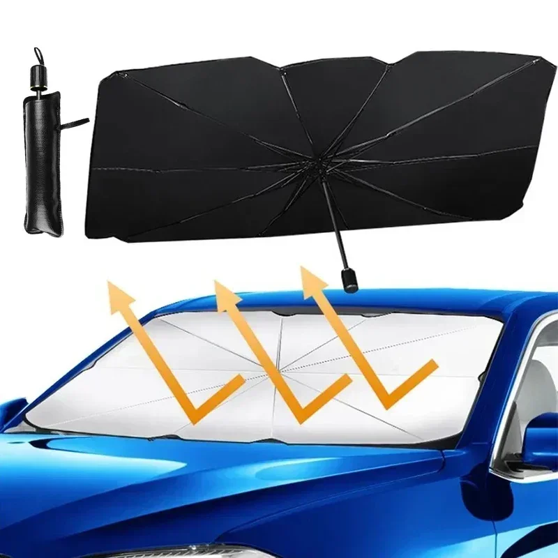 1PCS Car Sunshade Umbrella Sun Shade Protector Front Parasol Summer Sun Interior Windshield Protection Accessories Auto Shading