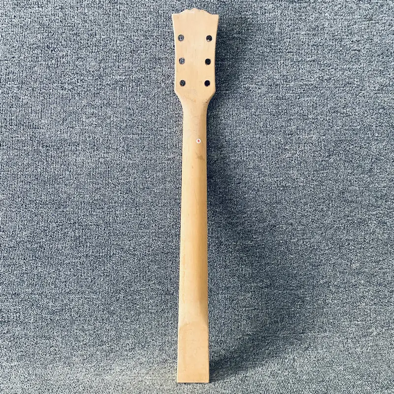 FN347  Busker's Original 6 String Electric Guitar Semi Finishing Guitar Neck Paints Burn in Maple+Rosewood 22 Frets 628mm image 6