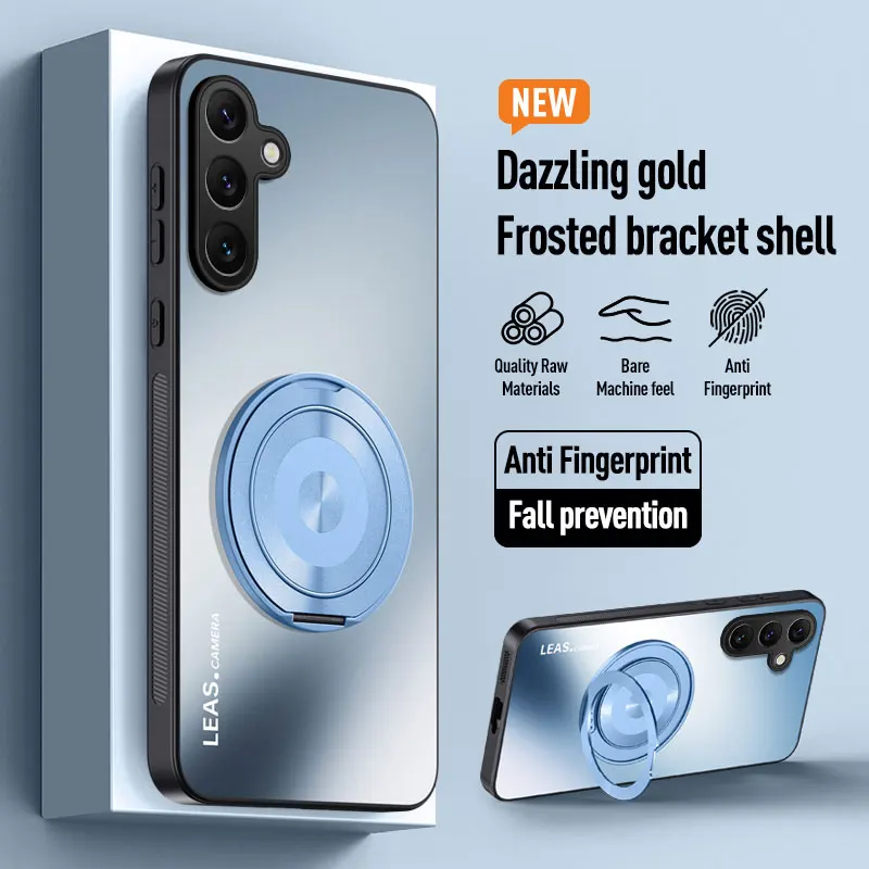 Für Samsung A05 A06 A14 A15 A16 A35 A36 A56 A24 A34 A54 A25 A35 A55 A17 Magnetische Ring Stand Zurück Telefon Fall Ring Schützen Abdeckung
