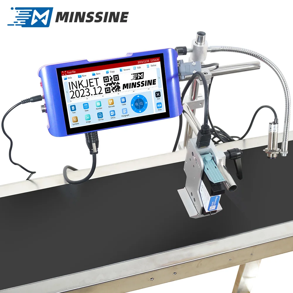 

High Quality High Definition Online Inkjet Printer For Expiry Date Batch Code Time Serial Number Coding Machine