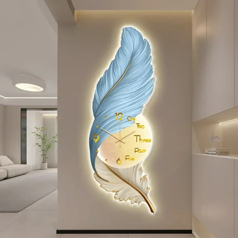 

LED Wall Clock Large Decorative Wall Clocks Modern Design Living Room Decoration for Home Luxury Digital Watch Horloge Murale