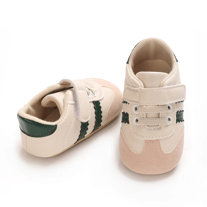 Modische koreanische Version von Herren- und Damen-Sportschuhen, Indoor-Schuhe mit weicher Gummisohle, rutschfest, für Babys von 0-18 Monaten. – Detail 8