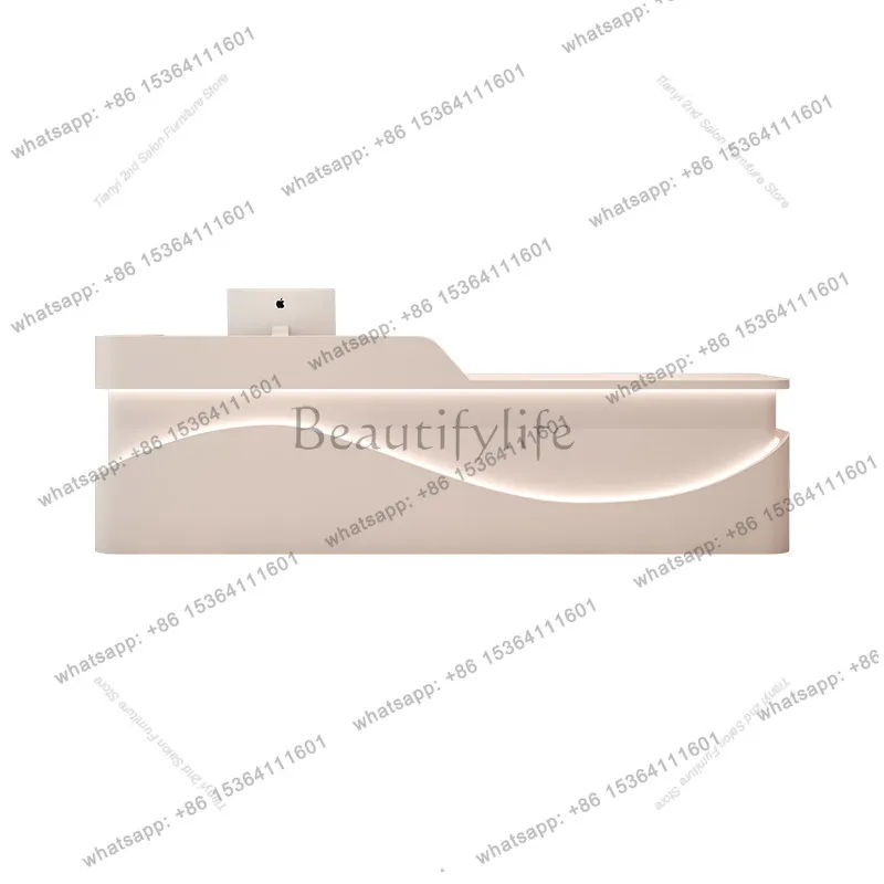 Factory Direct Sales Nordic High-End Beauty Salon Cashier Counter Modern Clothing Store Art Dance Training Class Company Front D