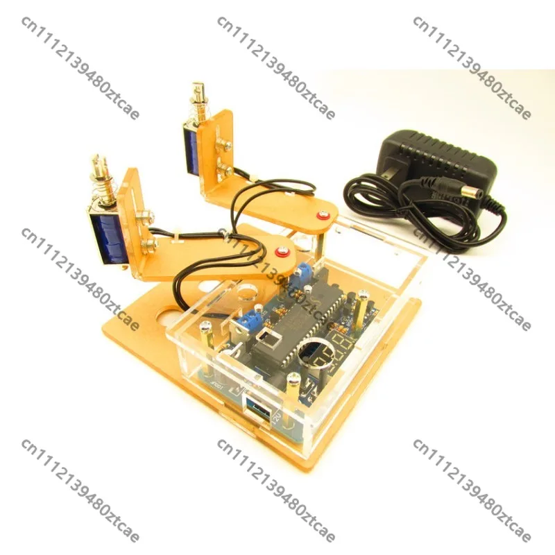Automatic Physical Keyboard Clicker Single Double Head Adjustable Timer Auto Tapper Game Auxiliary Click Device
