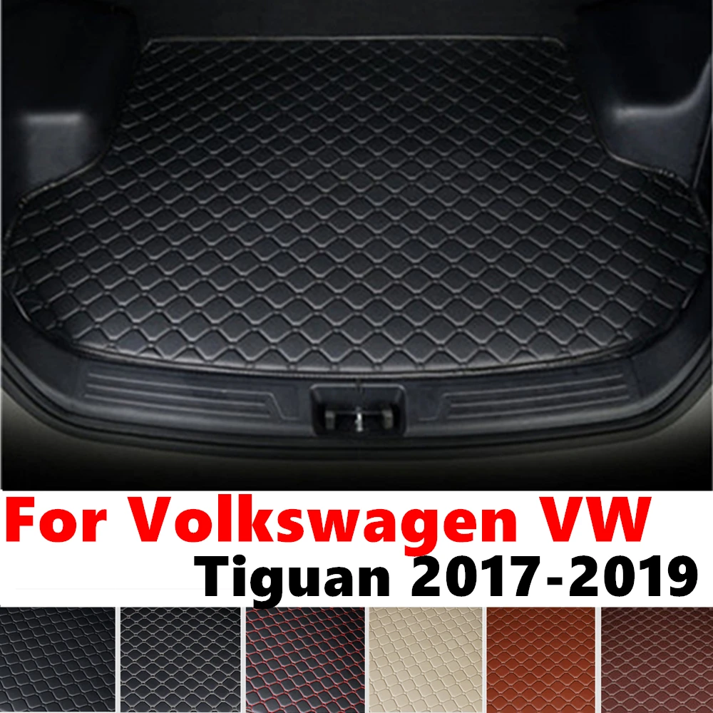 

Car trunk mat for Volkswagen VW Tiguan 2019 2018 2017 Rear Cargo Liner Protect Cover Interior Accessories Tail Boot luggage Pad