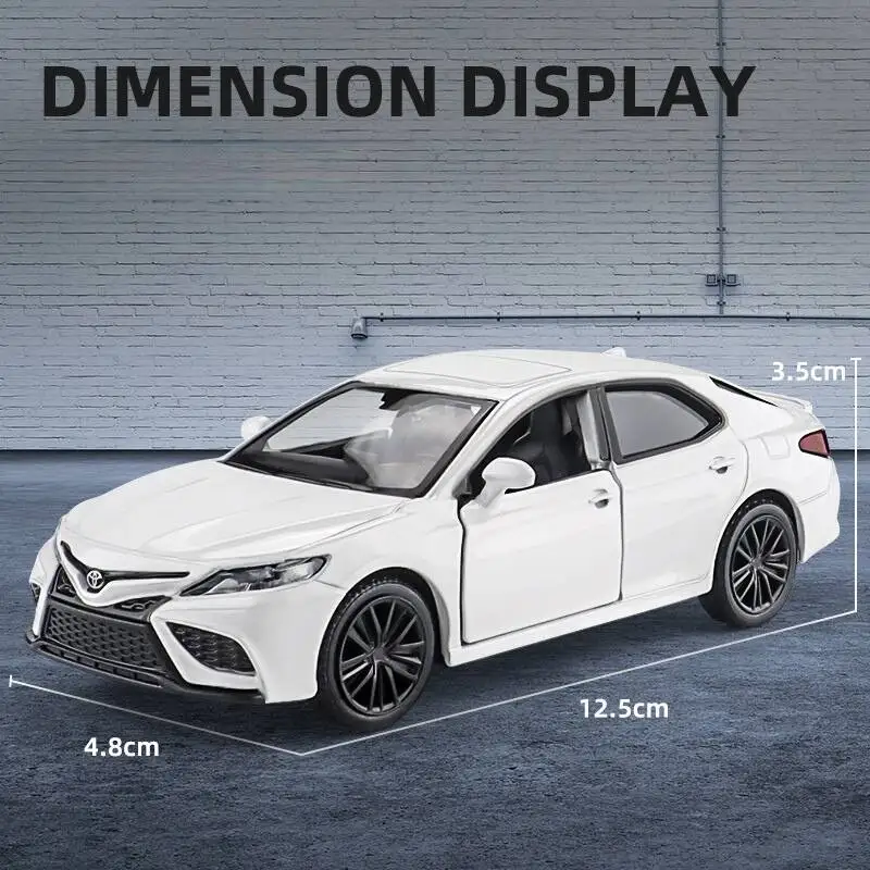 Toyota Camry XSE 5 pollici metallo auto simulazione pressofuso e veicoli giocattolo RMZ città 1:36 tirare indietro modello in lega regali per i bambini