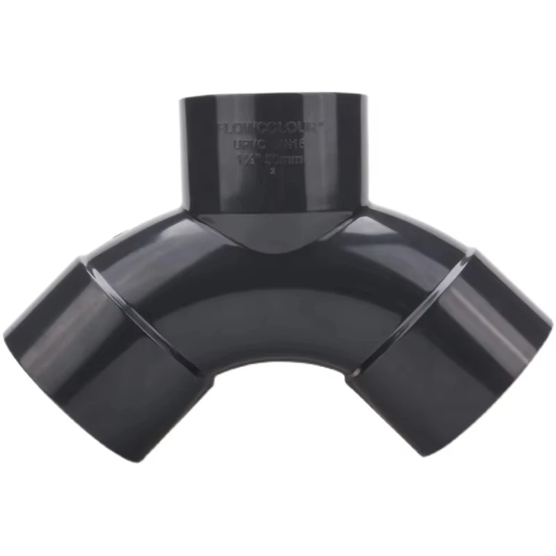 

Тройник Flowcolor из ПВХ, изогнутый тройник Y-типа, изогнутый тройник из ПВХ, угловой тройник, разъем 50 мм 63 мм