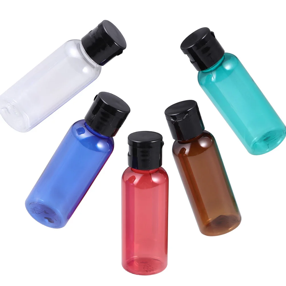 

12pcs Flip Top Refillable Travel Bottle Portable Emulsion Container For Alcohol Lotion Subpackaging Cosmetics