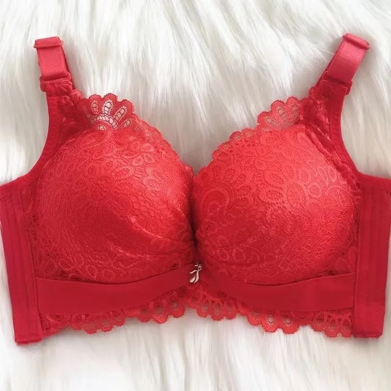 Thickened and extra thick 28CM specialized gathering bra without steel ring extra thick bra with extra breasts sexy lingerie