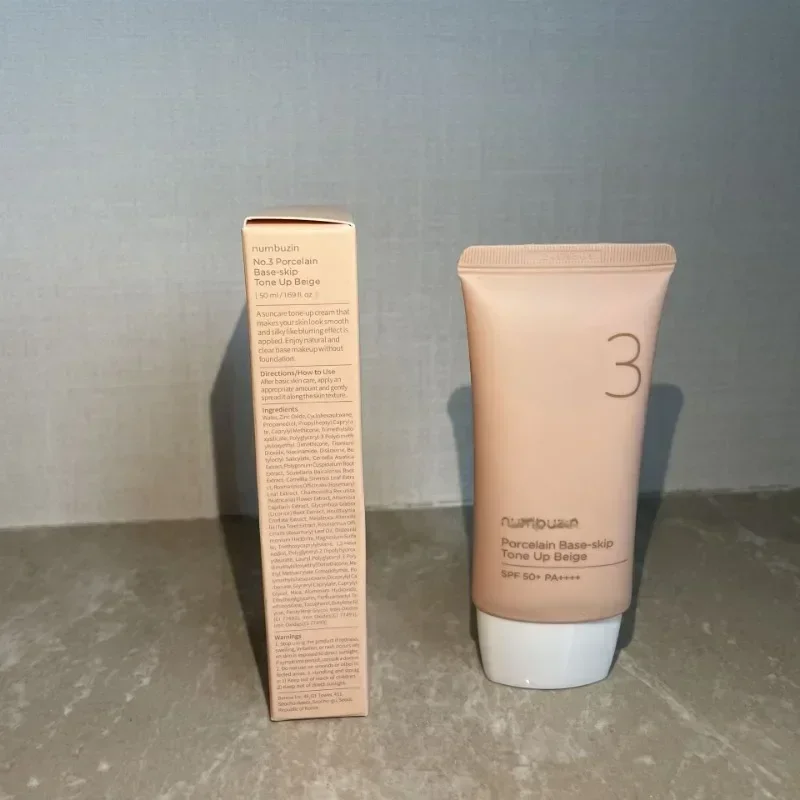 كريم عزل البشرة من السيراميك رقم 3 من Numbuzin، 50 مل، مكياج عاري طبيعي، تفتيح 50+ للعناية بالبشرة #6