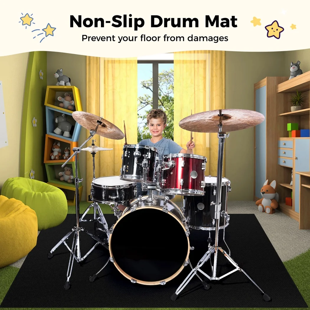 Drum Kit Music Instruments Area Rug Carpet Rug For Living Room Bedroom Sofa Doormat Decor Kids Play Drum Rug Drum Mat Carpet