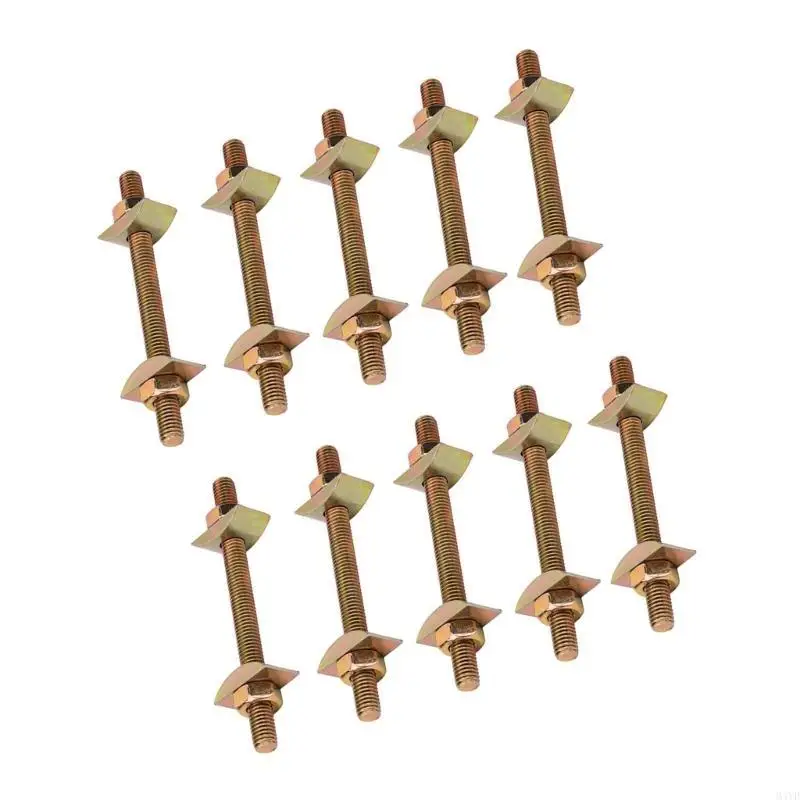 

10 set Drawbolt Connectors Countertop Connectors Carbon Steel Fastener for Countertop & Furniture Assembly Projects M4YD