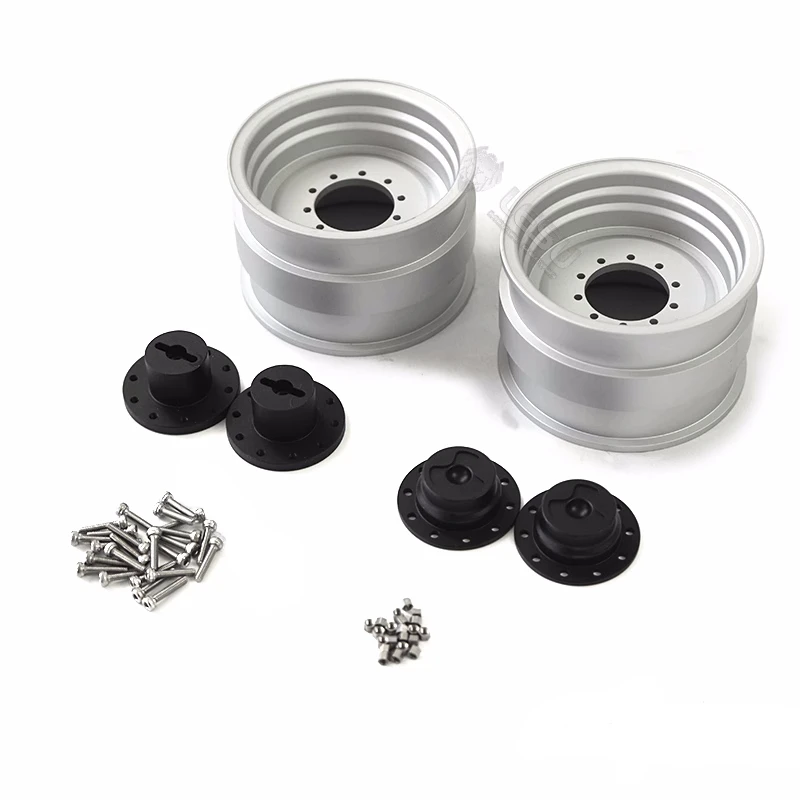 Tires Tyre Wheel Hub Rims for 1/14 Lesu Model Aoue-BL71 Two-head Busy Loader Rc Hydraulic Model Diy Upgrade Parts