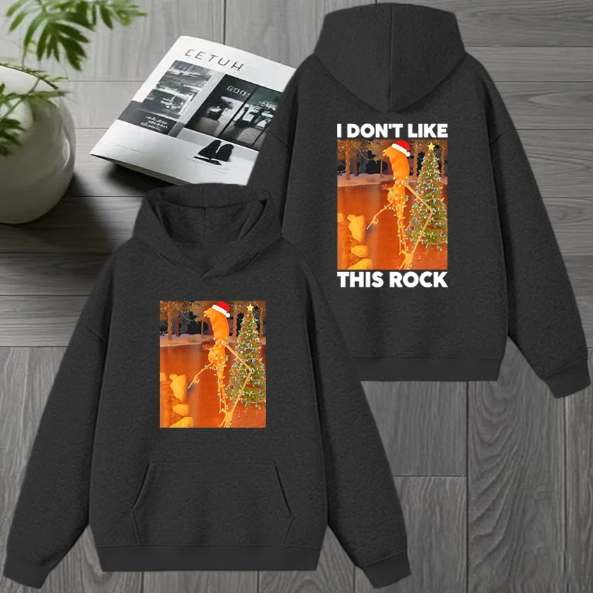 2025 ماركوس الدودة لا أحب هذا روك عيد الميلاد طباعة البلوز الرجال النساء harajuku مضحك هوديي للجنسين بلوزة من الصوف