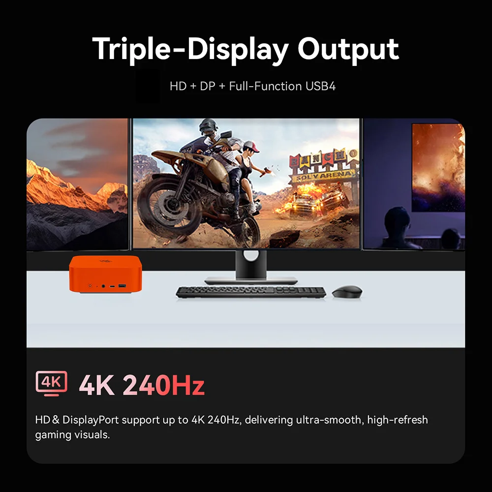 Beelink SER9 Pro Max AMD Ryzen 7 H255 24GB LPDDR5X RAM 1TB NVMe SSD Win 11 Ubuntu Type C Wifi6 BT5.2 Gaming PC SER9 HX370 HX470