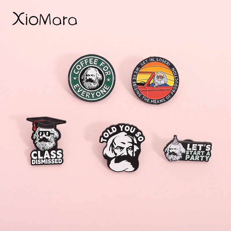 We'Re Seizing The Means Of Production Enamel Pins Let'S Start A Party Brooches Lapel Backpack Badges Jewelry Gift For Friends