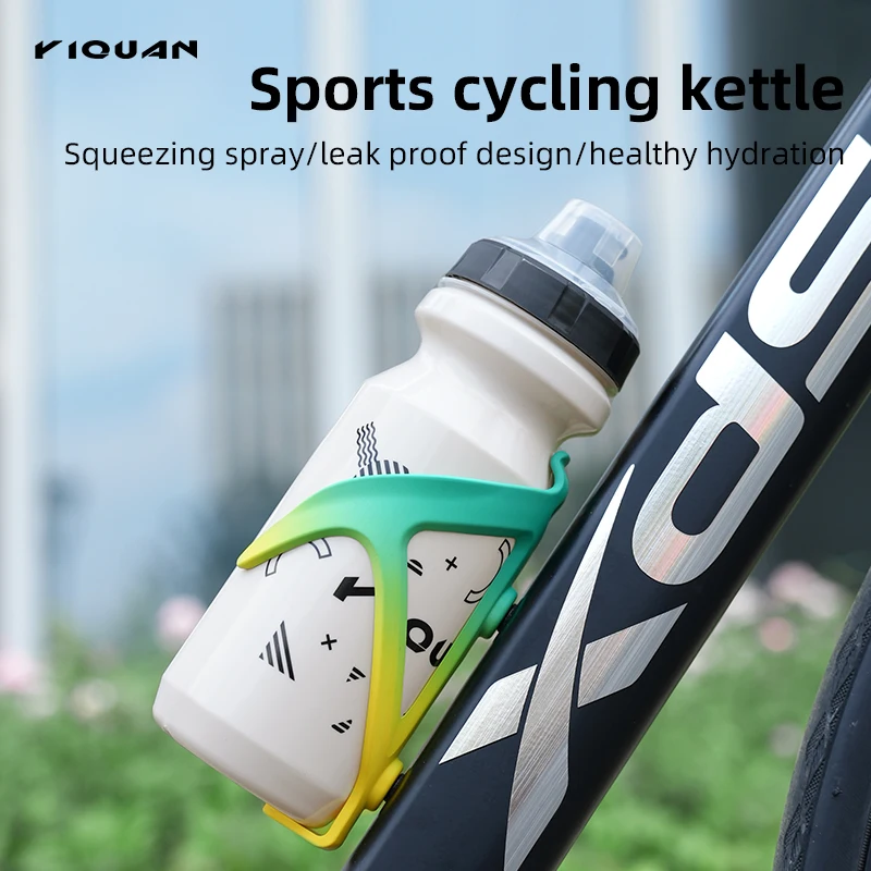 Senza BPA e BPS Bottiglia d'acqua per bicicletta da 630 ml Bottiglia da ciclismo da 630 ml Bollitore per bicicletta Sport all'aria aperta Brocca per bevande Borraccia da ciclismo