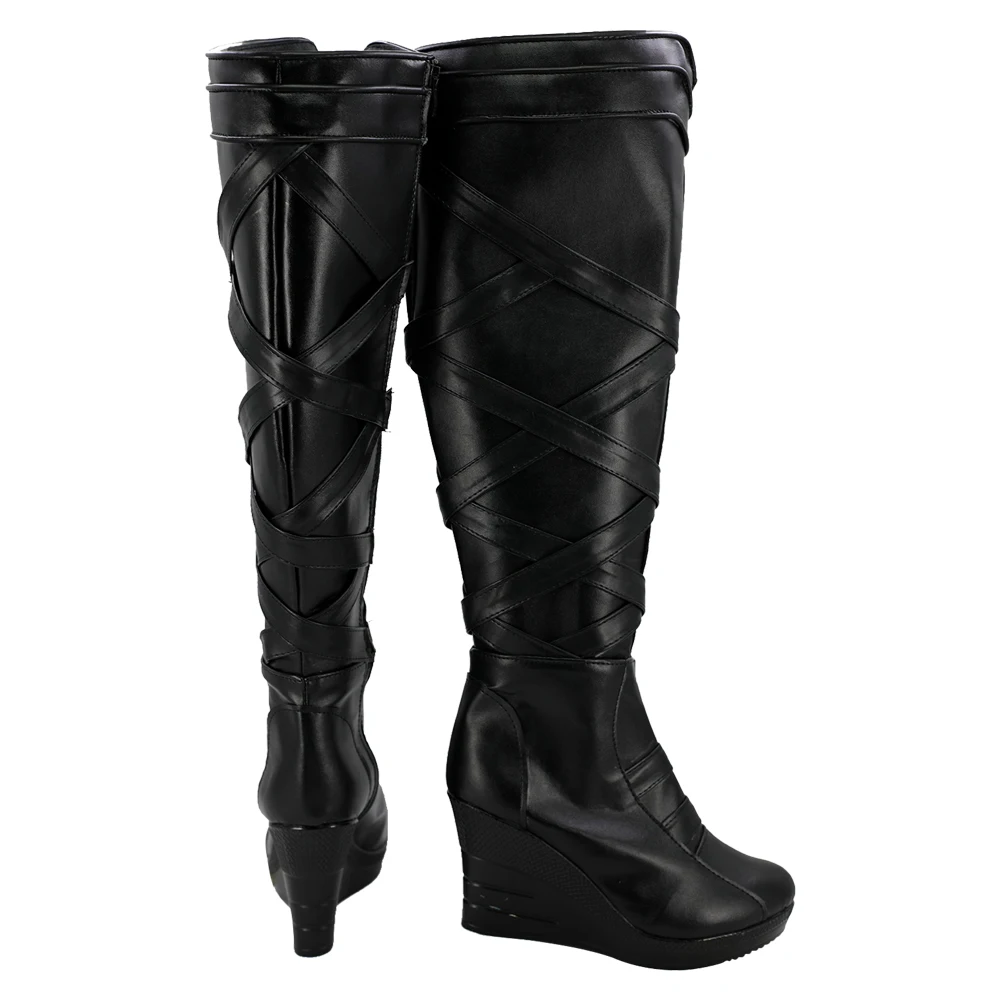 Jane foster valkyrie cosplay sapatos hela roleplay botas sapatos cosplay botas trajes de halloween acessório feito sob encomenda