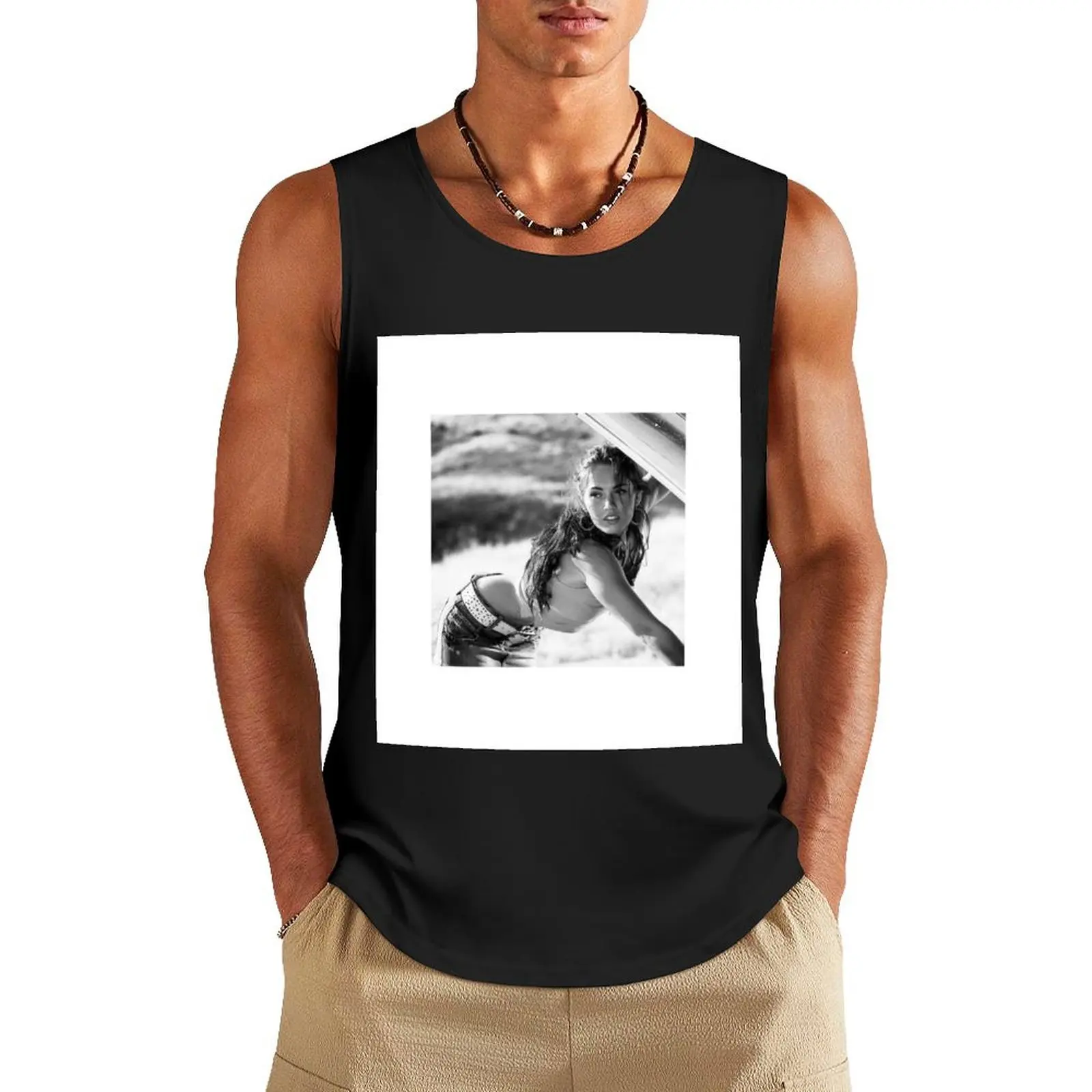 

megan fox Tank Top fashion 2025 man Men's summer t-shirt cotton t-shirts man summer Men's tops