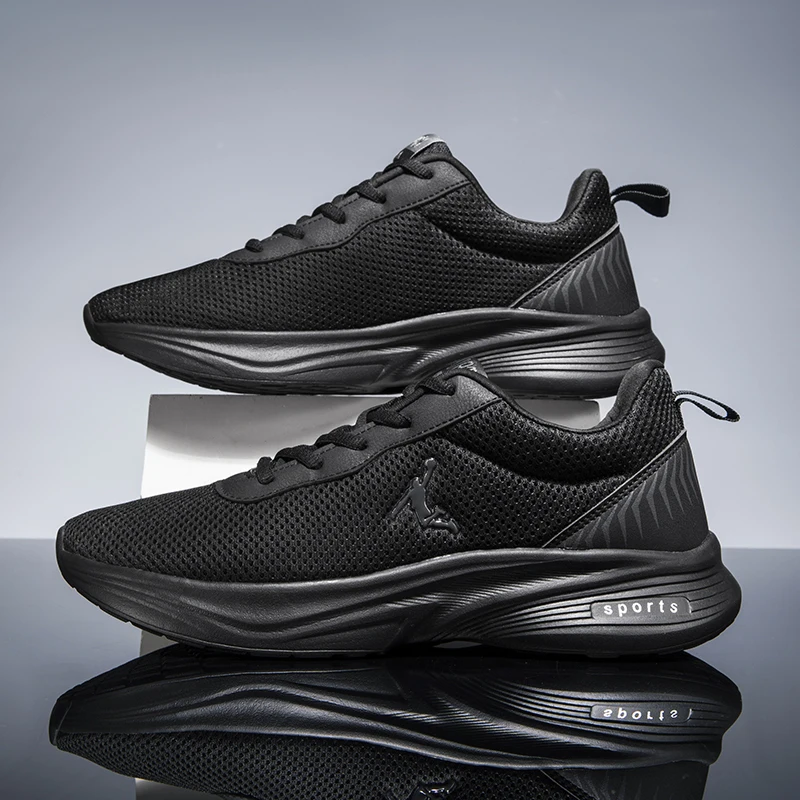 

Mens Running Shoes Mesh Breathable Lightweight Shock-absorbing Sports Shoes Morning Training Sneakers for Man