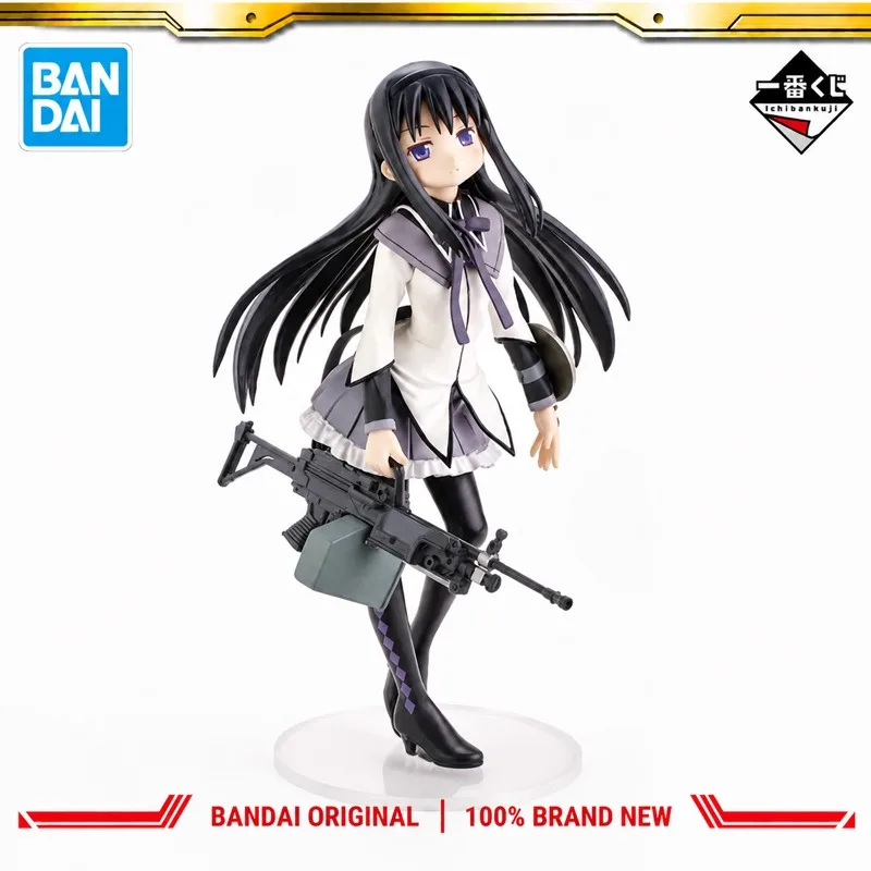 Na stanie Oryginalna figurka Bandai Ichiban Kuji Madoka Magica Akemi Homura, nowa, w pudełku, figurka akcji, model lalki, zabawki z postaciami anime.
